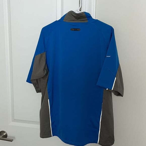 Mizuno Pro Impermalite Technology Wind waterproof SS Blue Gray golf shirt L - Picture 5 of 5